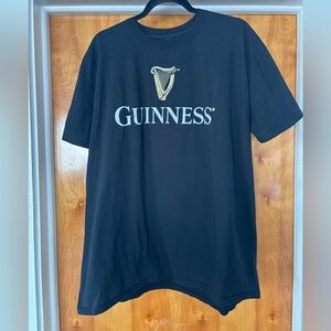 Guinness Black Tee with Gold Logo